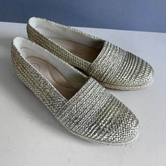 PAUL GREEN Loafer shoes Womens Size 9 UK 6.5 Comfort Gold Lori Slip On corpcore